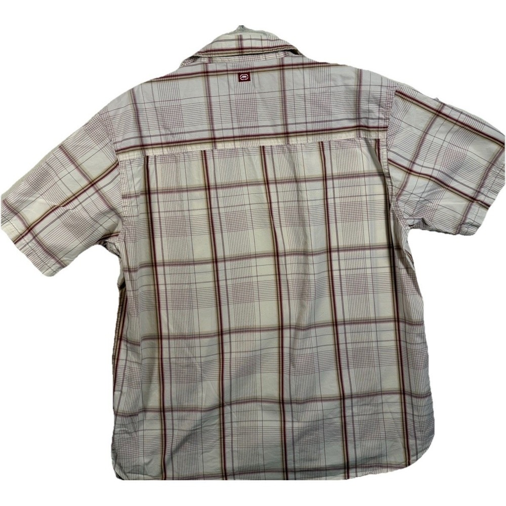 Ecko Unltd Mens XL Shirt Short Sleeve Button Up Plaid - Picture 2 of 10